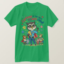 Camiseta Capitán de la tripulación de poder pre-k