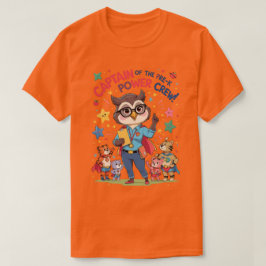 Camiseta Capitán de la tripulación de poder pre-k