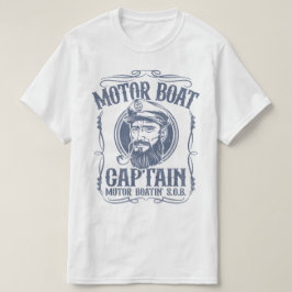 Camiseta Capitán de lancha motora para hombres