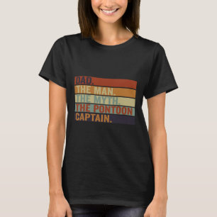 Camiseta Capitán de lancha pontón papá divertido navegación