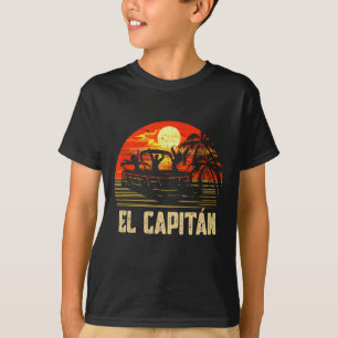 Camiseta Capitán de lancha pontona Lago El Capitán 