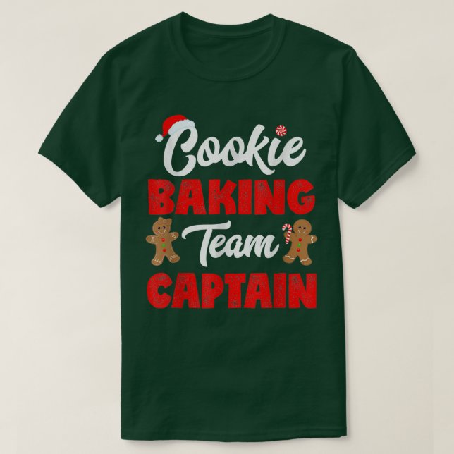 Camiseta Capitán de los equipos de cocina Gingerbread Baker (Diseño del anverso)