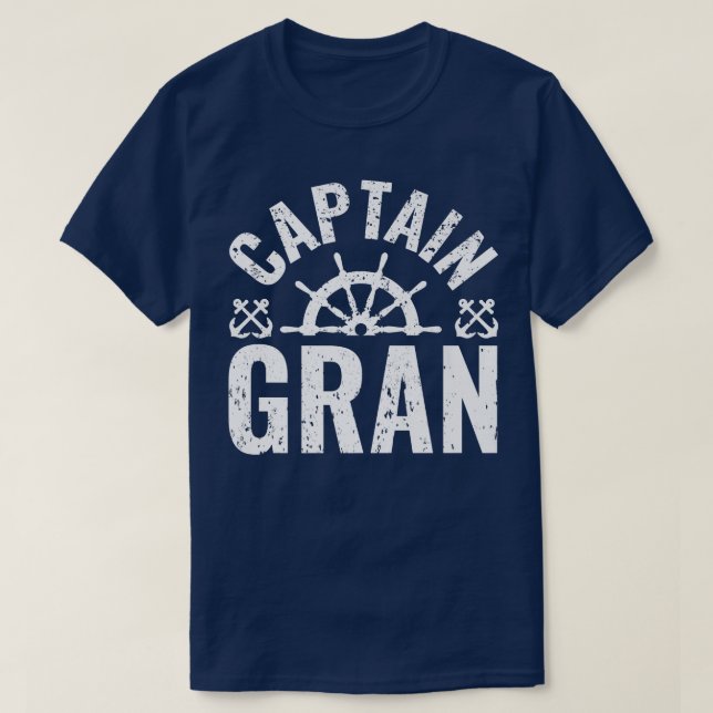 Camiseta Capitán de los hombres Gran Boat Propietario de La (Diseño del anverso)