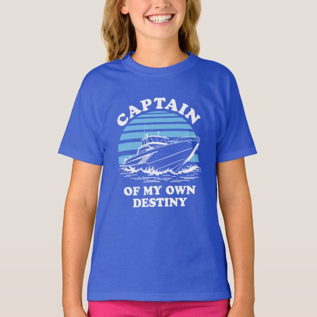 Camiseta Capitán De Mi Destino | Cita de barco (Anverso)