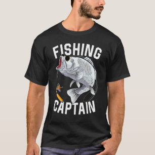 Camiseta Capitán de pesca lubina de boca grande Pescadores