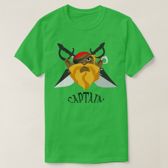 Camiseta Capitán de Piratas (Diseño del anverso)