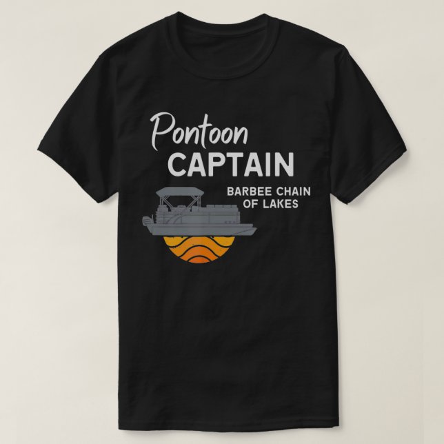Camiseta Capitán de pontón, cadena de barbas de lagos (Diseño del anverso)
