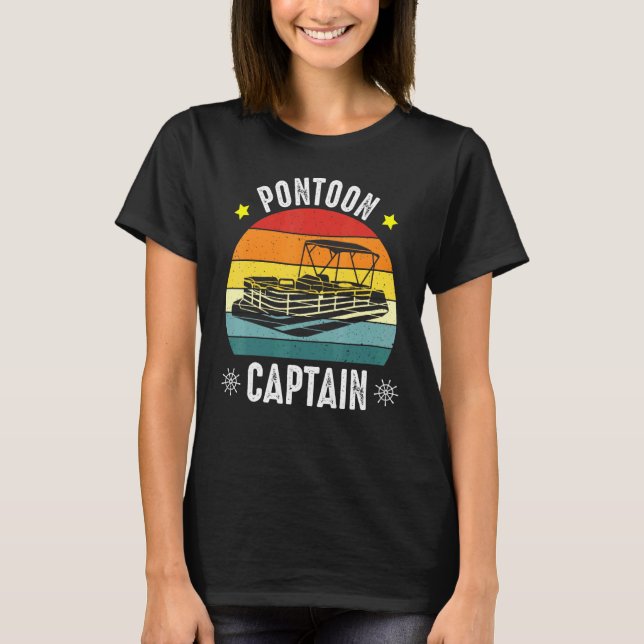 Camiseta Capitán de pontón en barco conjunto capitán (Anverso)