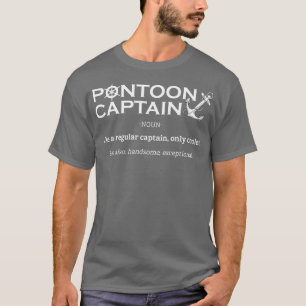 Camiseta Capitán de pontón Funny Como un capitán regular
