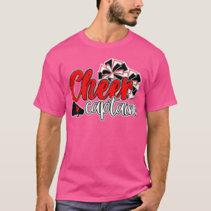 Camiseta Capitán de Porristas Pom Poms Colores Mascota Escu
