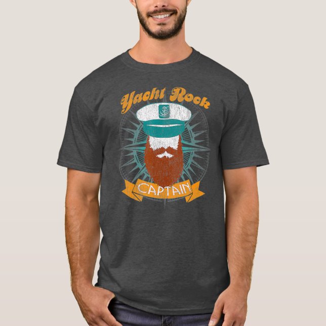 Camiseta Capitán de rock náutico Fiesta Beber barco (Anverso)