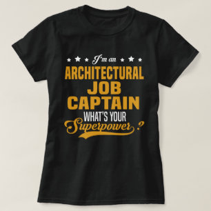 Camiseta Capitán de trabajo de arquitectura