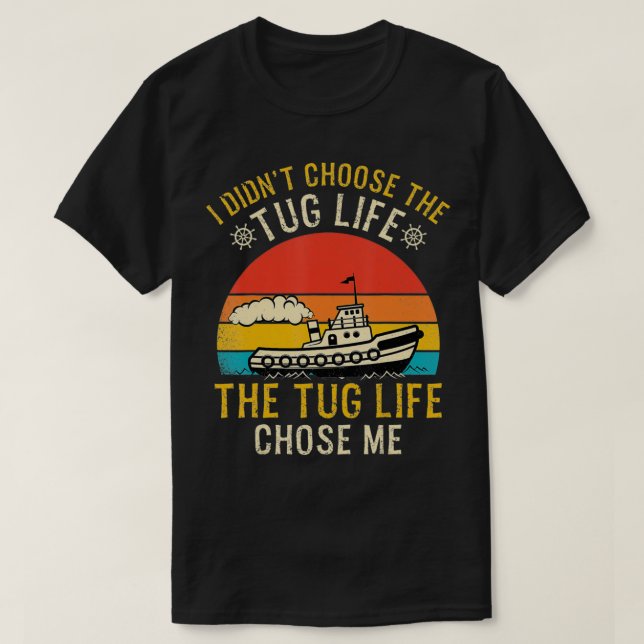 Camiseta Capitán de Tugboat Funny Bote marinero Vela Hombre (Diseño del anverso)
