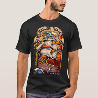 Camiseta Capitán de un buque o capitán del equipo de vela