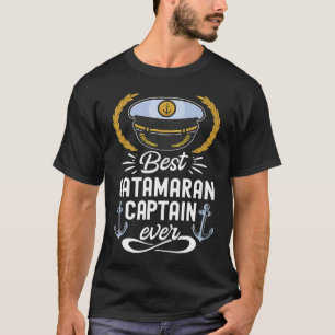 Camiseta Capitán de Vela de Catamarán Sailor Mejor Catamara