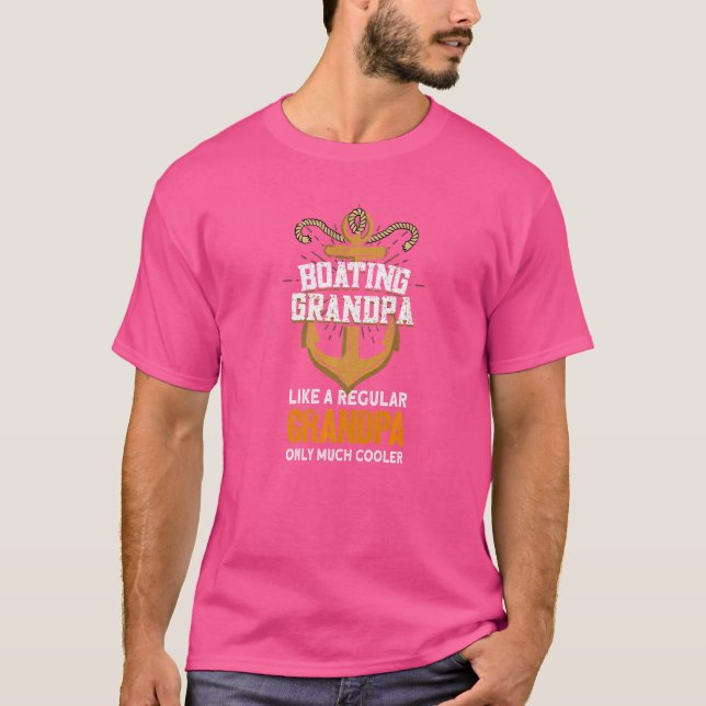 Camiseta Capitán de Vela del Abuelo en Bote (Anverso)
