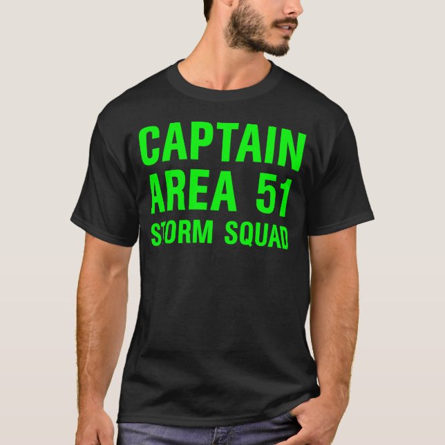 Camiseta Capitán del área 51 de la tormenta (Anverso)