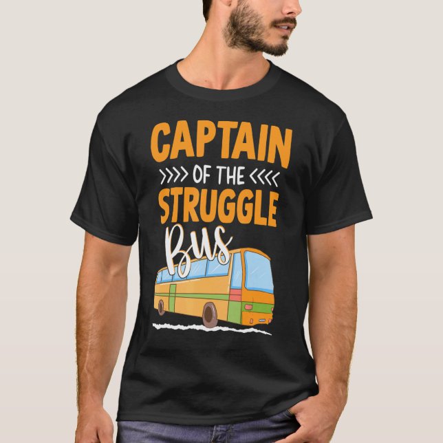 Camiseta Capitán Del Autobús Escolar De Lucha Dr. (Anverso)