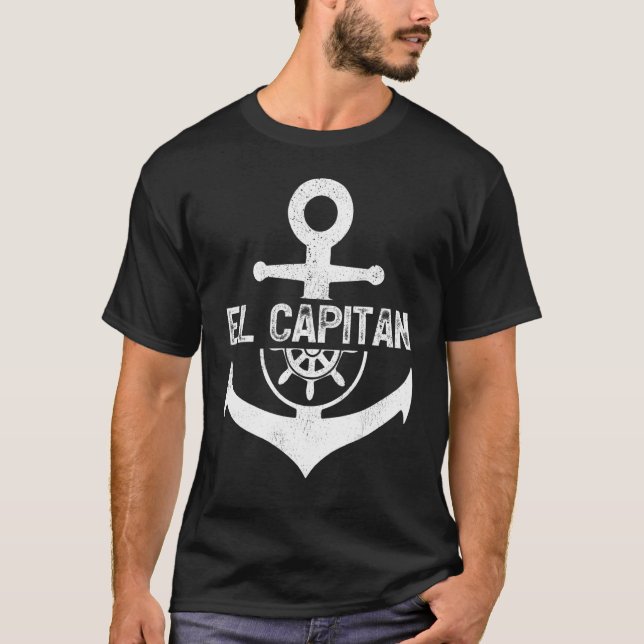 Camiseta Capitán del barco de barca El Capitan (Anverso)