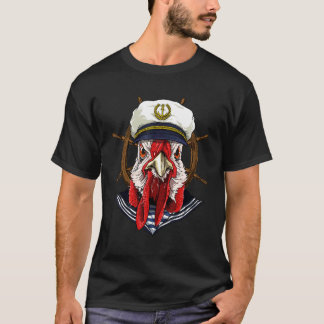 Camiseta Capitán del barco de pollo navegando propietarios 