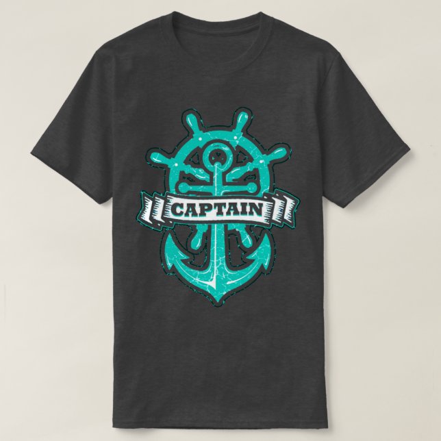 Camiseta Capitán del barco de vela (Diseño del anverso)