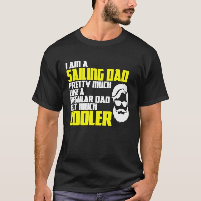 Camiseta Capitán del barco de vela Papá Vela (Anverso)