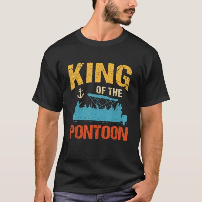 Camiseta Capitán Del Barco Del Pontoon (Anverso)