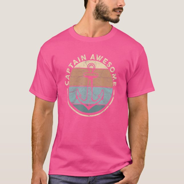 Camiseta Capitán del barco velero asombroso (Anverso)
