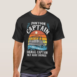 Camiseta Capitán del bote de pontón retro masculino Dad Boa