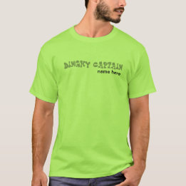 Camiseta Capitán del bote personalizado con nombre