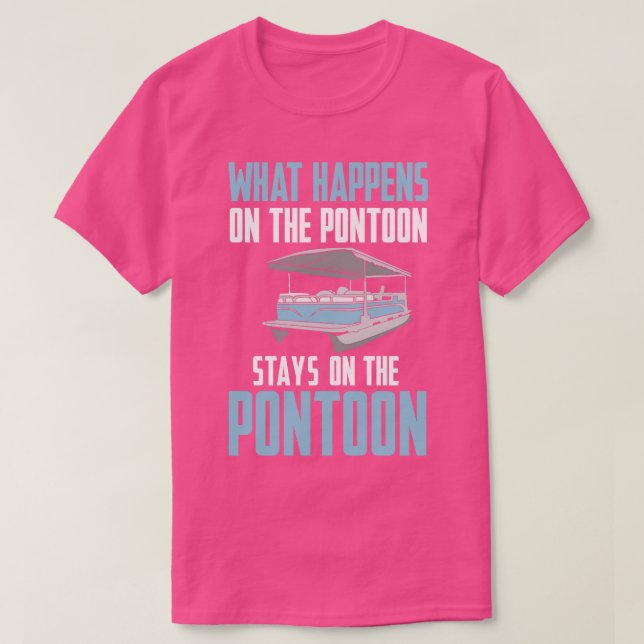 Camiseta Capitán del bote Pontoon (Diseño del anverso)