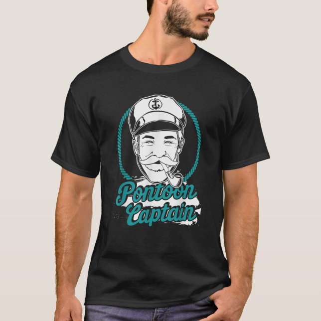 Camiseta Capitán del bote Pontoon Motobarco (Anverso)