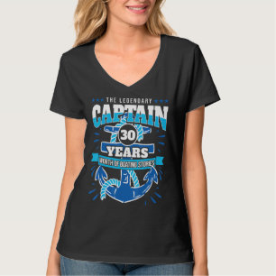 Camiseta Capitán del crucero de 30 años de Sailer