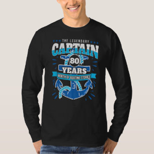 Camiseta Capitán del crucero de 80 años de Sailer