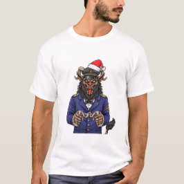Camiseta Capitán del crucero Krampus Fiesta Navidad Oscura 