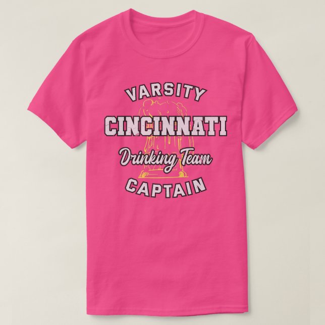 Camiseta Capitán del Equipo de Bebidas de Cincinnati Ohio B (Diseño del anverso)