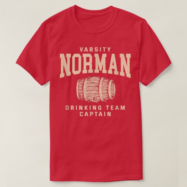 Camiseta Capitán del equipo de bebidas de Norman Oklahoma C (Diseño del anverso)