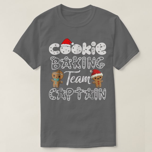 Camiseta Capitán del Equipo de Cocina, Funny Baker Gingerbr (Diseño del anverso)