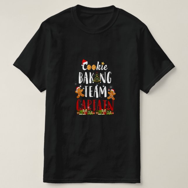 Camiseta Capitán del Equipo de Cookie Baking Navidades de G (Diseño del anverso)