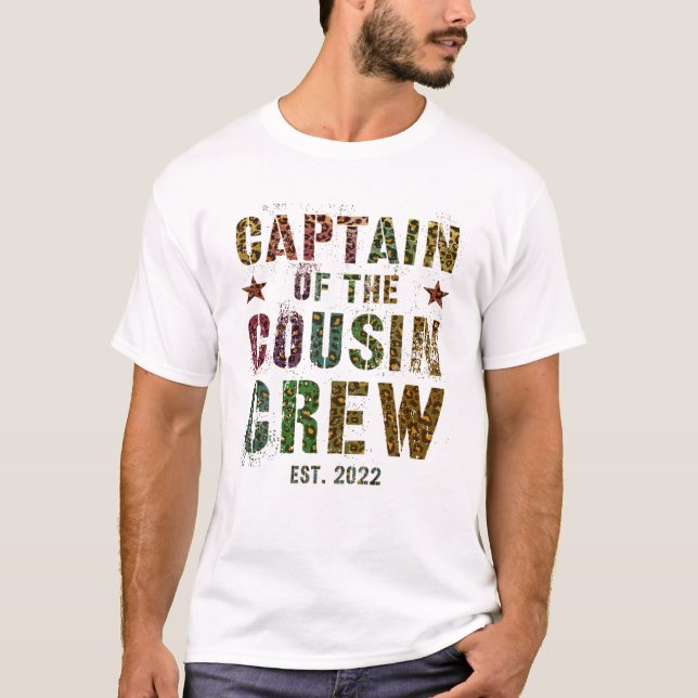 Camiseta CAPITÁN DEL FONDO DE IMPRESIÓN DE Leopardo DE COUS (Anverso)
