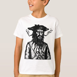 Camiseta Capitán del Pirata de la Barba Negra Buccaneer Edw