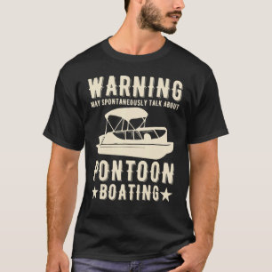 Camiseta Capitán del pontón del barco Papa Boating Dad Moto
