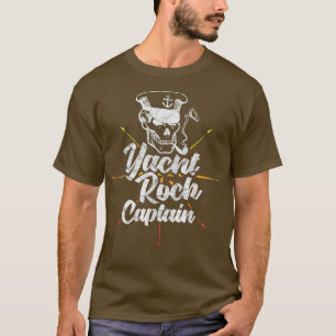 Camiseta Capitán del rock náutico Boat Beber Fiesta Fumar