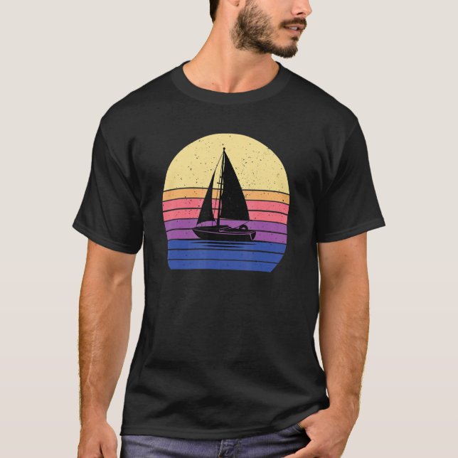 Camiseta Capitán del velero de la ropa de barco de vela de  (Anverso)