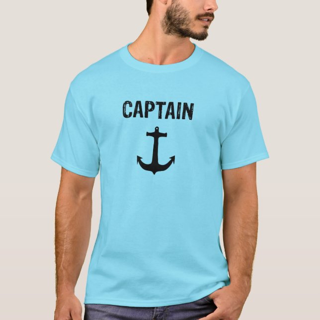 Camiseta Capitán, diseño minimalista (Anverso)
