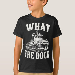 Camiseta Capitán divertido de remolcador operador de barco