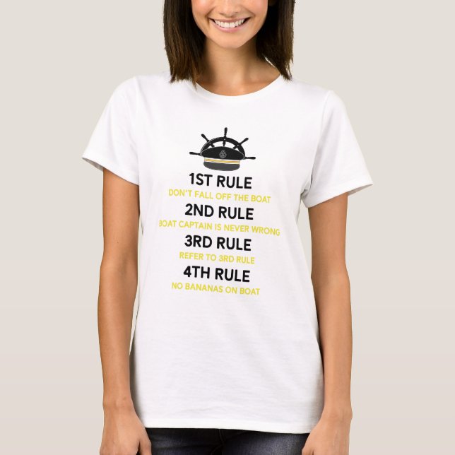 Camiseta Capitán divertido Gift Boating Boat Owner del (Anverso)