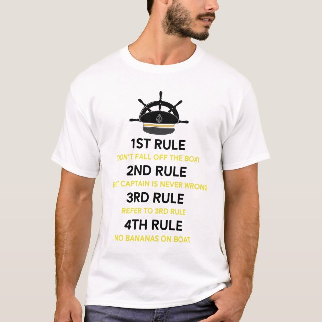 Camiseta Capitán divertido Gift Boating Boat Owner del (Anverso)