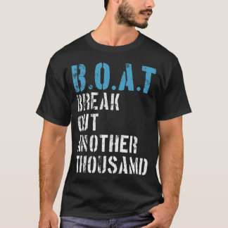 Camiseta Capitán Divertido Rompe Otro Mil Capturas de Barco