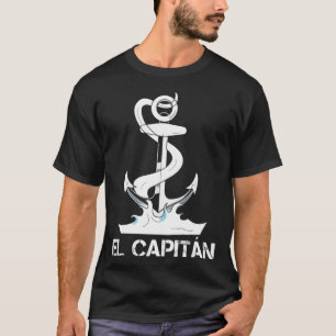 Camiseta Capitán El Capitan Captitán Anchor De Barco Sailor